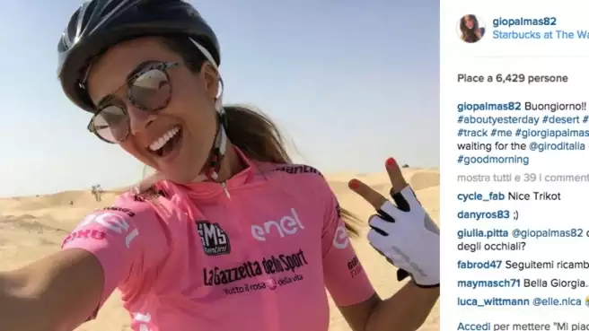 Giorgia Palmas ciclista a Dubai