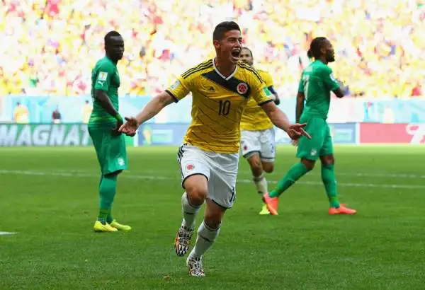 Colombia avanti: 2-1 alla Costa D'Avorio. Dopo 64 minuti di equilibrio James Rodriguez sblocca la partita, Quintero raddoppia. Poi Gervinho accorcia le distanze.