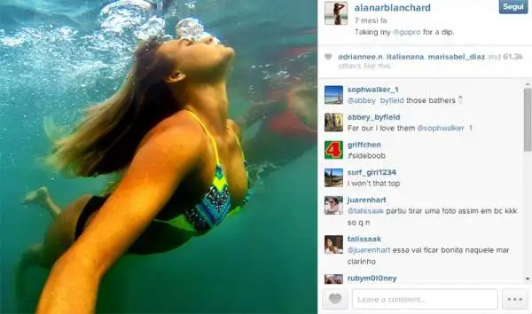 Campionessa del surf (vanta 16 titoli mondiali) e non solo. Ha la sua linea di bikini, un reality show personale e tanti servizi fotografici all'attivo. Gli utenti di Instagram sono pazzi di lei.