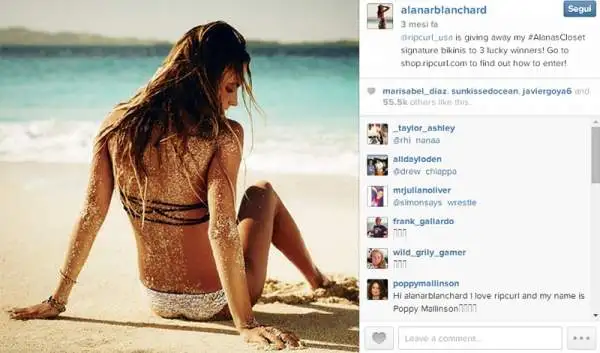 Campionessa del surf (vanta 16 titoli mondiali) e non solo. Ha la sua linea di bikini, un reality show personale e tanti servizi fotografici all'attivo. Gli utenti di Instagram sono pazzi di lei.