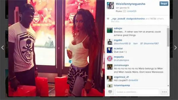 Vacanze americane per 'SuperMario' e la sua Fanny Neguesha, a spasso per la Grande Mela senza dimenticare di aggiornare su Instagram i loro continui spostamenti.