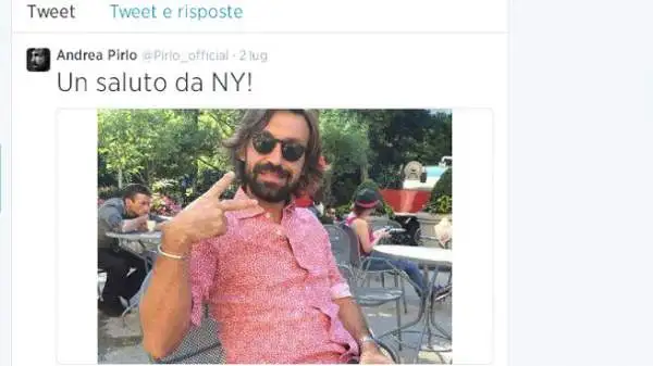 Pirlo, in attesa di capire se giocherà ancora in Azzurro, è volato a New York.
