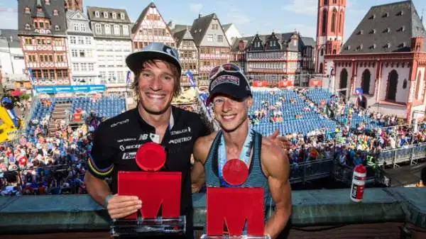 La città tedesca di Francoforte ha ospitato il campionato europeo di Ironman, massacrante prova di triathlon.