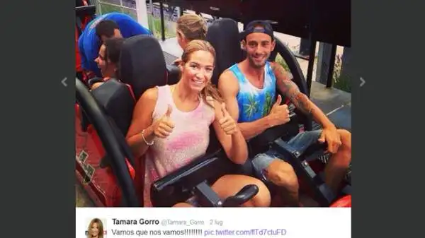 Tamara Gorro, fidanzata di Garay.