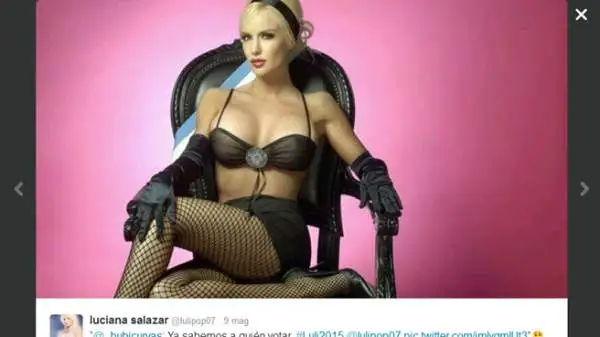 Luciana Salazar, presunta ex di Lionel Messi.