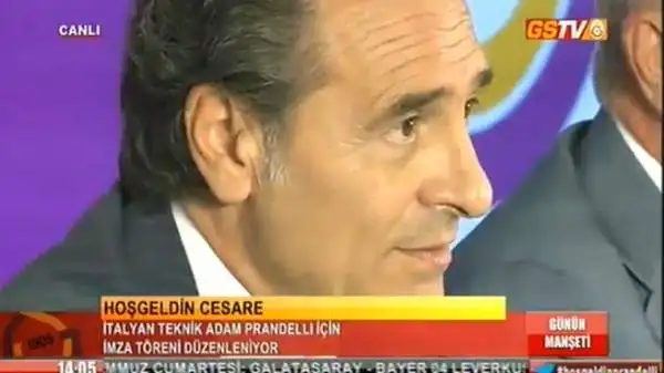 “Ringrazio il Galatasaray e il presidente, da subito mi sono trovato in simbiosi con lui, che è un personaggio carismatico", ha spiegato Prandelli.