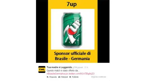 Lo sponsor ufficiale del match di Belo Horizonte.