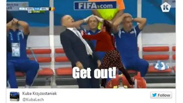 Spopolano in rete le parodie dello svenimento di Sabella durante la partita contro il Belgio.