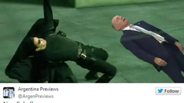 Spopolano in rete le parodie dello svenimento di Sabella durante la partita contro il Belgio.