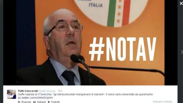 Fotomontaggi e proteste sui social network contro il favorito per la presidenza della Figc.
