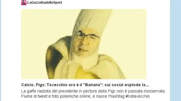 Fotomontaggi e proteste sui social network contro il favorito per la presidenza della Figc.