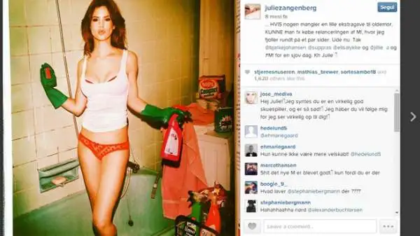 L'attrice Julie Zangenberg non ha preso bene il trasferimento dell'attaccante al Wolfsburg e lo ha mollato.