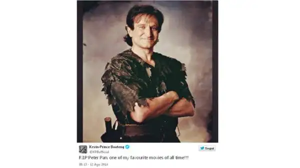 La morte di Robin Williams, attore di Hollywood e mito per almeno tre generazioni di amanti del cinema, ha gettato nello sconforto il mondo. E tanti sportivi hanno voluto salutarlo.