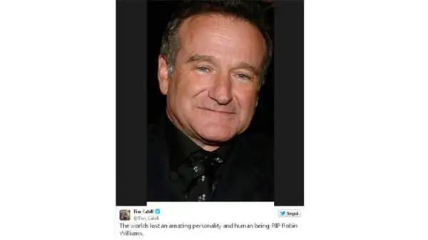 La morte di Robin Williams, attore di Hollywood e mito per almeno tre generazioni di amanti del cinema, ha gettato nello sconforto il mondo. E tanti sportivi hanno voluto salutarlo.