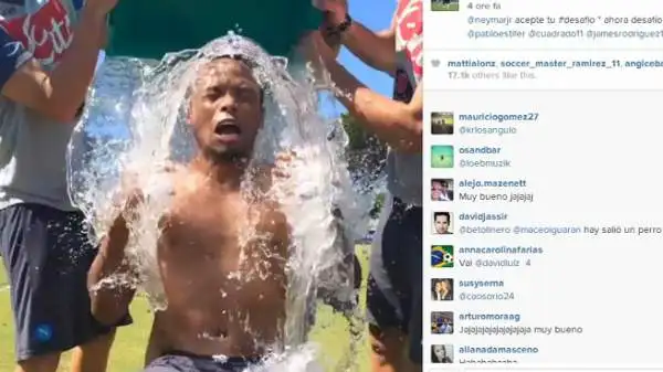 Un "disperato" Zuniga, che ha risposto alla nomination di Neymar. Tra i due è tornata la pace dopo l'infortunio del brasiliano al Mondiale.
