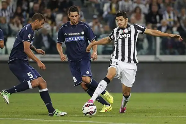 La Juventus di Allegri vince la seconda partita stagionale, piegando 2-0 in casa l'Udinese di Stramaccioni. Un gol per tempo, firmati da Tevez e Marchisio.