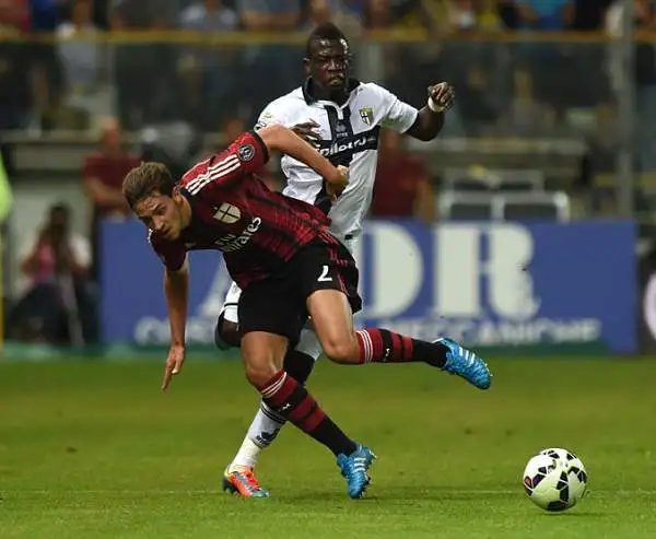 Partita pazza al Tardini con due espulsioni e ben 9 gol. Per il Milan a segno due volte Menez, Bonaventura, Honda e De Jong. Per il Parma in gol Cassano, Felipe, Lucarelli e un'autorete di De Sciglio.