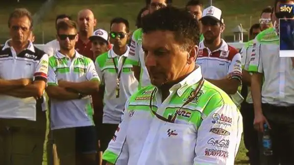 Come ogni anno, il Team Gresini si è recato sul luogo dell'incidente costato la vita a Marco Simoncelli per una toccante cerimonia.