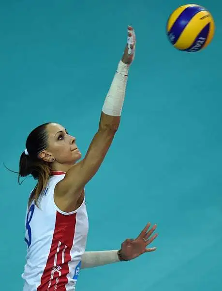 Le foto della giocatrice della nazionale Russa e della Dynamo Mosca impegnata in Italia nel mondiale di volley femminile.