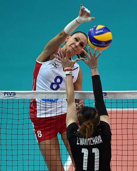 Le foto della giocatrice della nazionale Russa e della Dynamo Mosca impegnata in Italia nel mondiale di volley femminile.