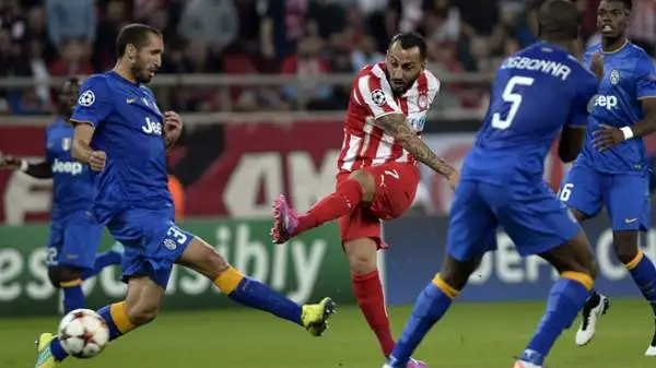 Fase a gironi, 3° giornata: Olympiacos-Juventus 1-0. 35' Kasami.