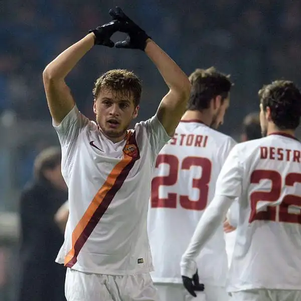 Vittoria 2-1 in rimonta per la Roma a Bergamo. Nel primo anticipo della dodicesima giornata di serie A, Ljajic e Nainggolan ribaltano il gol lampo di Maxi Moralez.