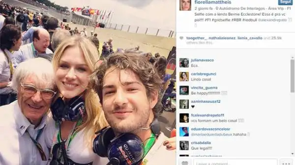 In occasione del Gp del Brasile, Alexandre Pato è uscito allo scoperto con la showgirl e modella brasiliana Fiorella Mattheis.