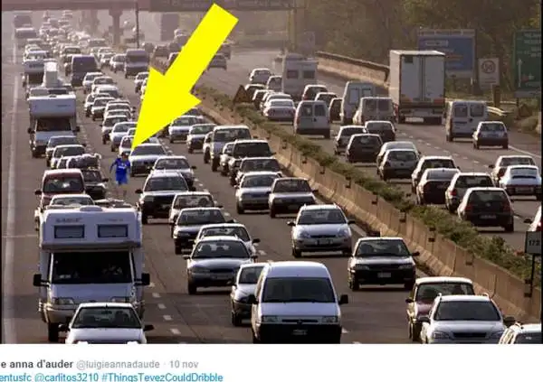 Nel traffico dell'autostrada Modena-Brennero nell'ora di punta.