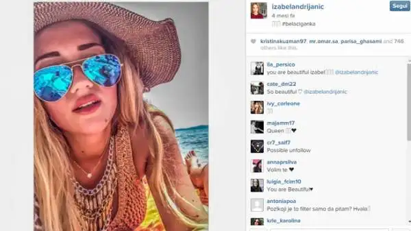 Izabel Andrijanic è la splendida compagna di Mateo Kovacic.