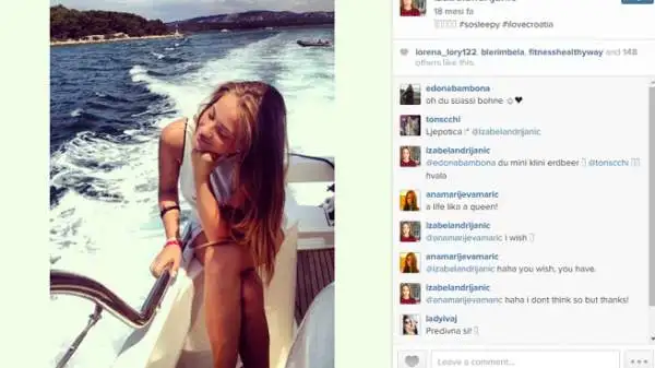 Izabel Andrijanic è la splendida compagna di Mateo Kovacic.