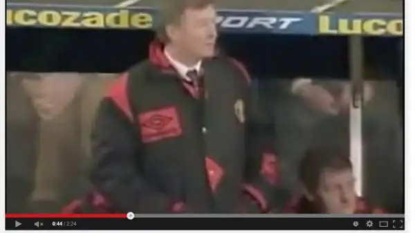 Un giovane Alex Ferguson però conoscendo il suo giocatore temeva già il peggio...