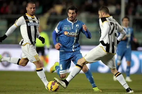 L'Udinese espugna il Castellani con un gol del solito Di Natale e un tiro-cross di Widmer. Di Saponara il provvisorio gol del pari peri toscani.