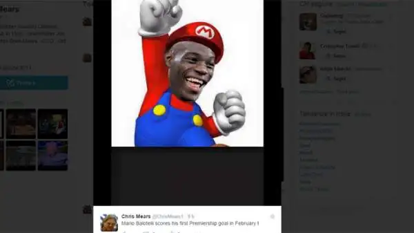 Primo gol in Premier League con la maglia del Liverpool per SuperMario e il web si scatena.