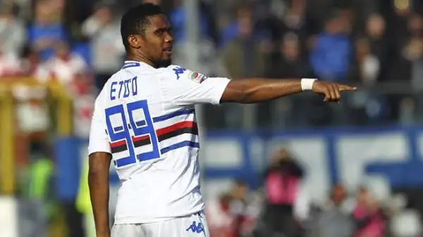 Atalanta-Sampdoria 1-2. Eto'o 6,5. Condizione e precisione non sono ancora quelle dei giorni d'oro, ma mette ordine alla squadra e, sul pareggio, non esulta per ricominciare subito. Che personalità!