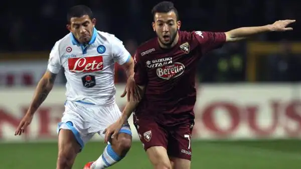 Torino-Napoli 1-0. El Kaddouri 7. Contro la sua ex squadra offre una prestazione da applausi. Vivace, concreto e con una gran voglia di andare in gol. E per poco non ce la fa.