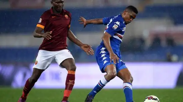 Roma-Sampdoria 0-2. Eto'o 7. I suoi lampi di classe cambiano la partita (gol di De Silvestri, ma non solo). I blucerchiati hanno trovato un vero leader.