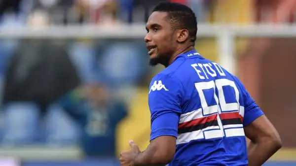 Milan-Sampdoria 1-1. Eto'o 7. Rieccolo a San Siro. E il camerunense straccia la carta d'identità con un assist sontuoso per Soriano e una nuova prestazione memorabile.