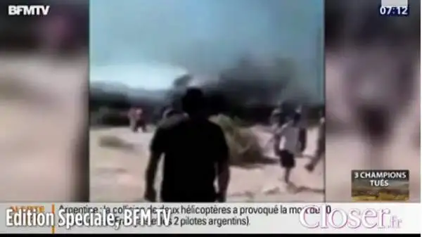 La nuotatrice Camille Muffat, il pugile Alexis Vastine e la velista Florence Arthaud tra i morti di un incidente tra elicotteri in Argentina.