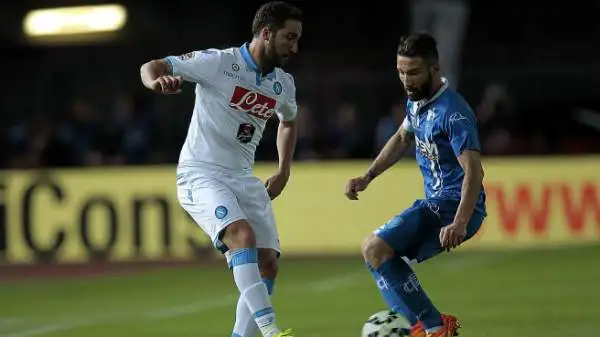 Empoli-Napoli 4-2. Higuain 4,5. Isolato là davanti, non vede un pallone. Non è il 'Pipita' che conosciamo, sembra il suo ectoplasma.