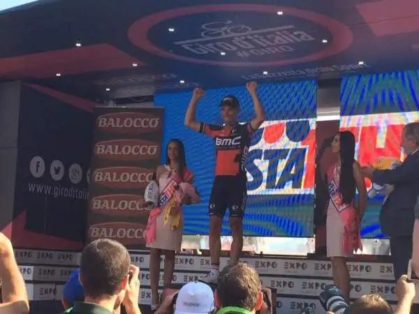 Per Gilbert è la terza vittoria in carriera al Giro.