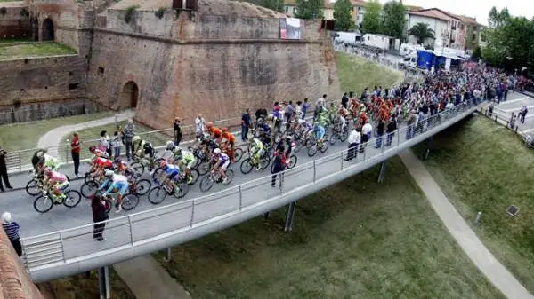 Classifica all'arrivo di Fiuggi: 1. Ulissi; 2. Lobato; 3. Gerrans; 4. Belletti; 5. Battaglin; 6. Colbrelli; 7. Felline; 8. Bole; 9. Reza: 10 Lagutin.