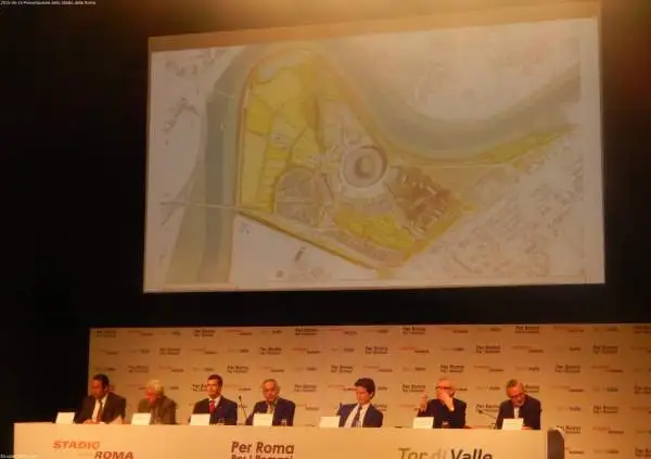 La Roma ha presentato il progetto esecutivo per il suo nuovo stadio che sorgerà a Tor di Valle.