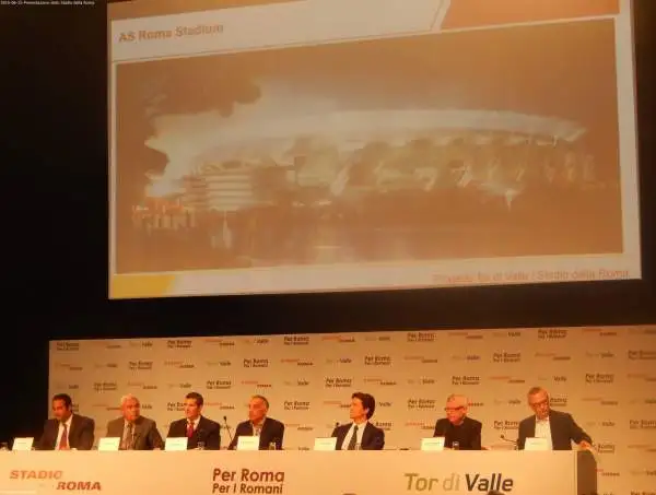 La Roma ha presentato il progetto esecutivo per il suo nuovo stadio che sorgerà a Tor di Valle.