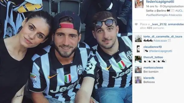 Spettacolo anche in tribuna a Berlino durante la finale di Champions.