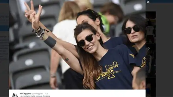 Spettacolo anche in tribuna a Berlino durante la finale di Champions.