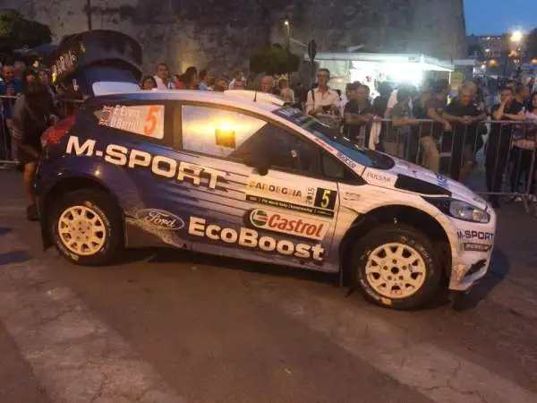 Tutti le auto della tappa italiana del Mondiale Rally: Elfyn Evans (Ford Fiesta RS WRC).