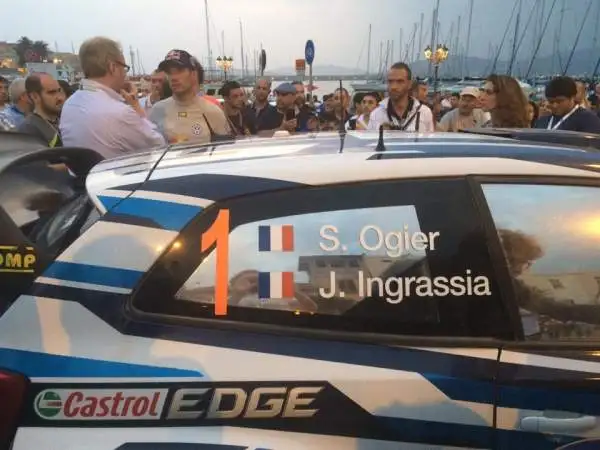 Tutti le auto della tappa italiana del Mondiale Rally: Sebastien Ogier (Volkswagen Polo R WRC).