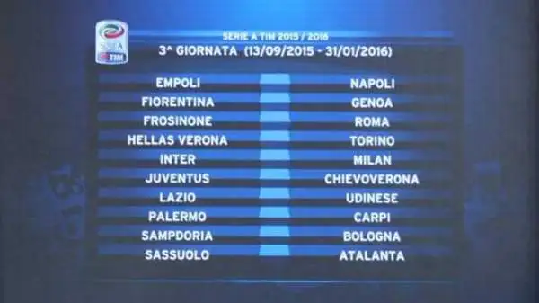 Dopo la pausa si riprende il 13 settembre. E sarà subito Inter-Milan. Interessante anche il ritorno di Maurizio Sarri a Empoli da allenatore del Napoli.