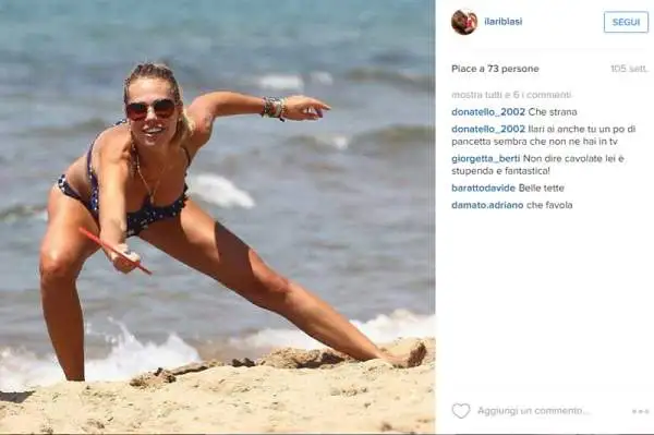 In spiaggia, nei camerini televisivi o negli studi fotografici, la signora Totti sfoggia sempre uno stato di forma perfetto.