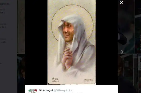 L'immagine del ct della Nazionale con le mani giunte in preghiera prima del rigore di De Rossi ha fatto scatenare il mondo dei social network.